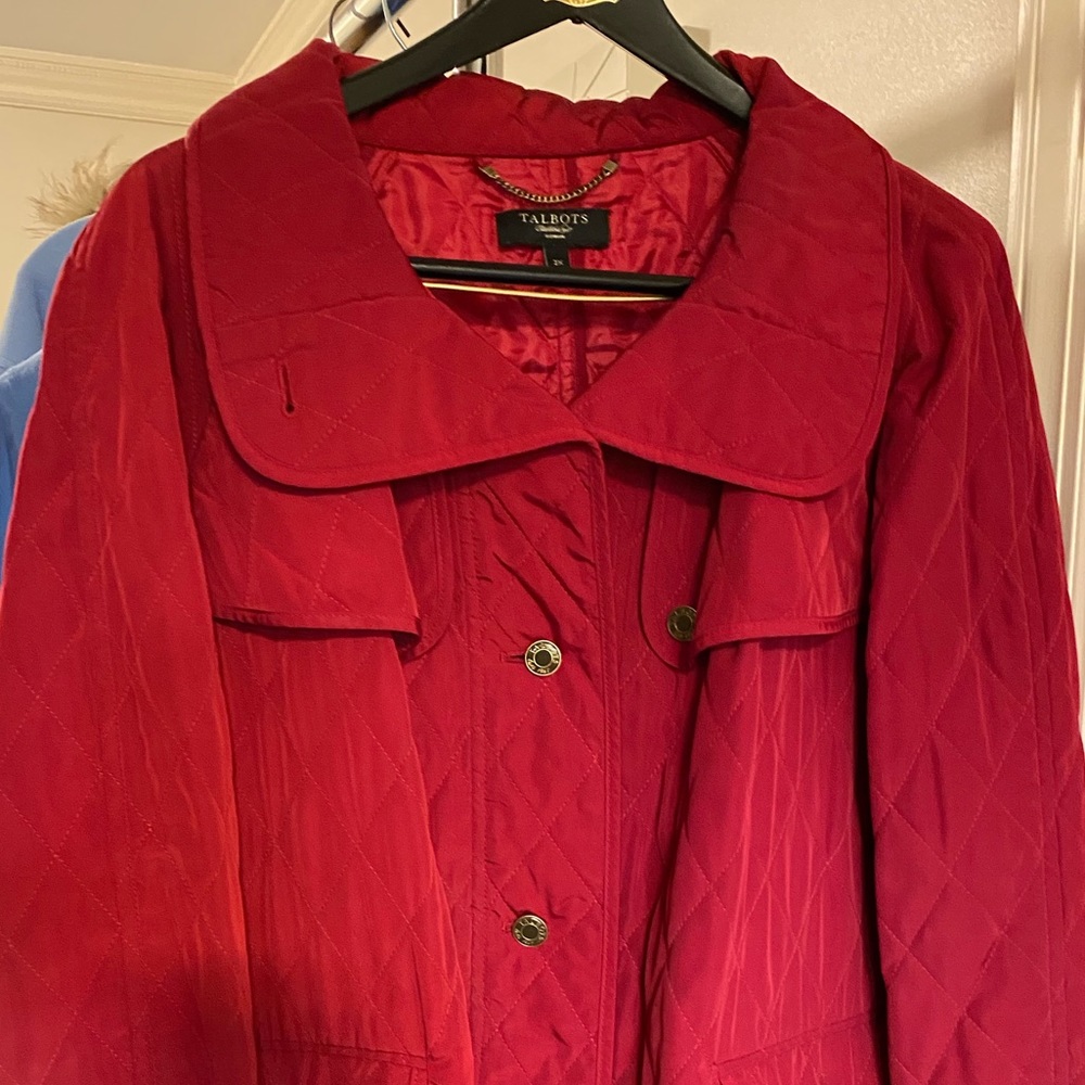 Talbots red coat
